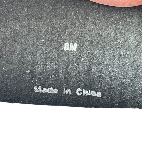 Wishbone Stacey Black Knitted Fabric Platform Sleek Slip On Sneaker Women's 8M - Picture 9 of 10